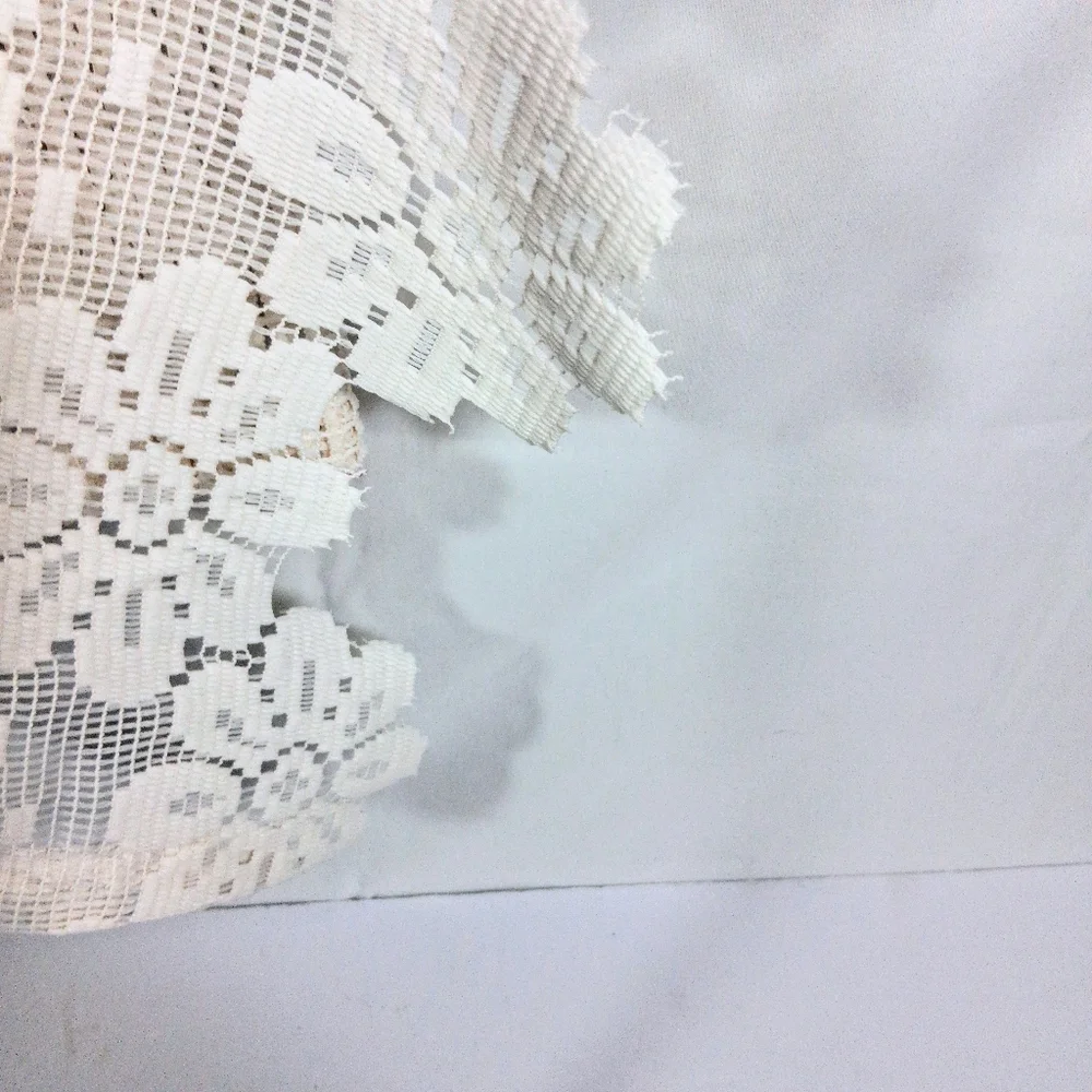2 Ecru Scalloped Handmade Intricate Design Floral Elegant Lace 18